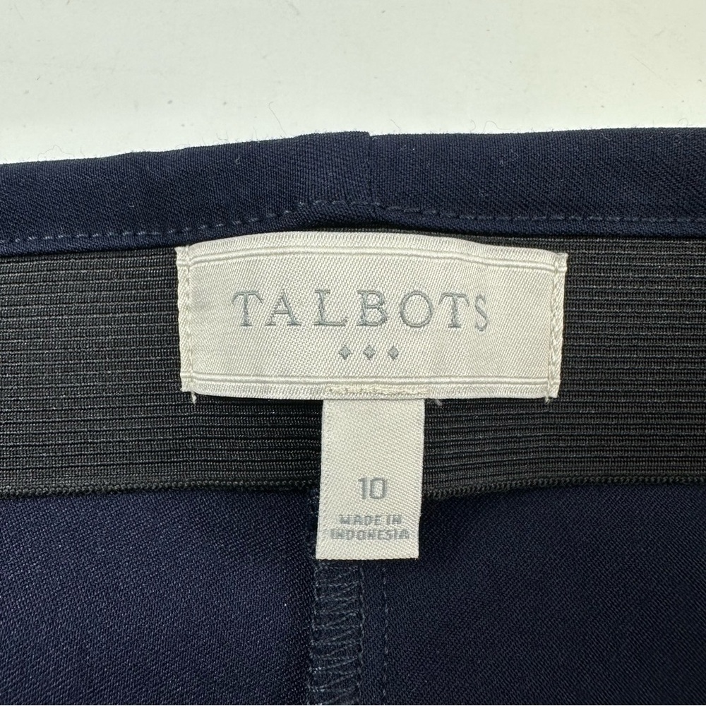 NWOT Talbots Navy Blue Pull On Pants Size 10 - Picture 3 of 8